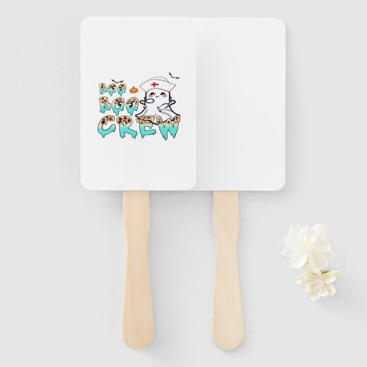 Boo Boo Crew Nurse Halloween Ghost Funny Classic T Fächer (Vorne und Hinten)