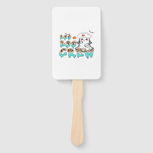 Boo Boo Crew Nurse Halloween Ghost Funny Classic T Fächer (Vorderseite)