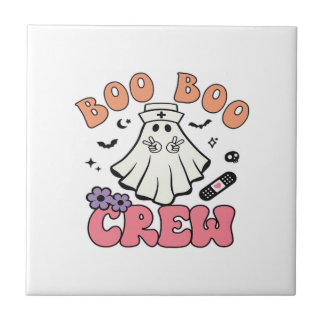 Boo Boo Crew Nurse Halloween Ghost Funny Classic T Fliese