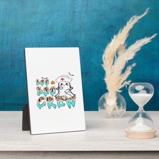 Boo Boo Crew Nurse Halloween Ghost Funny Classic T Fotoplatte (Seite)