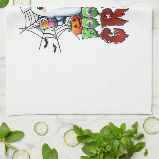 Boo Boo Crew Nurse Halloween Ghost Funny Classic T Geschirrtuch (Gefaltet)