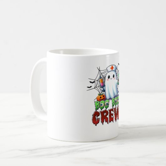 Boo Boo Crew Nurse Halloween Ghost Funny Classic T Kaffeetasse (Vorderseite Links)