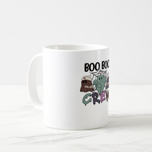 Boo Boo Crew Nurse Halloween Ghost Funny Classic T Kaffeetasse (Vorderseite Links)