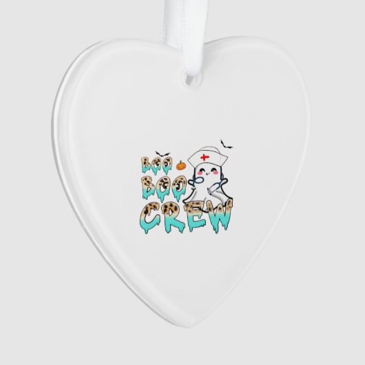Boo Boo Crew Nurse Halloween Ghost Funny Classic T Ornament (Vorderseite)