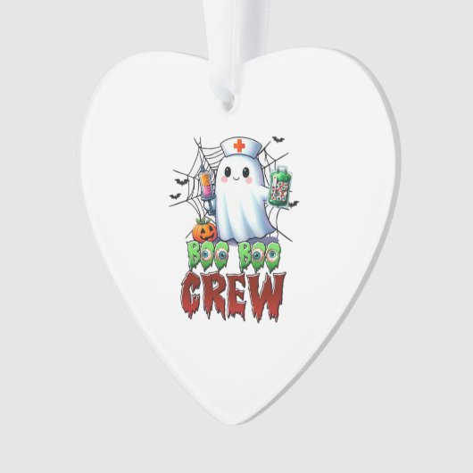 Boo Boo Crew Nurse Halloween Ghost Funny Classic T Ornament (Vorderseite)