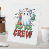 Boo Boo Crew Nurse Halloween Ghost Funny Classic T Sockelschild (In Situ)