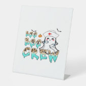 Boo Boo Crew Nurse Halloween Ghost Funny Classic T Sockelschild (Vorderseite)