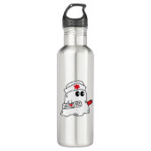 Boo Boo Crew Nurse Halloween Ghost Funny Oversifie Edelstahlflasche (Vorderseite)