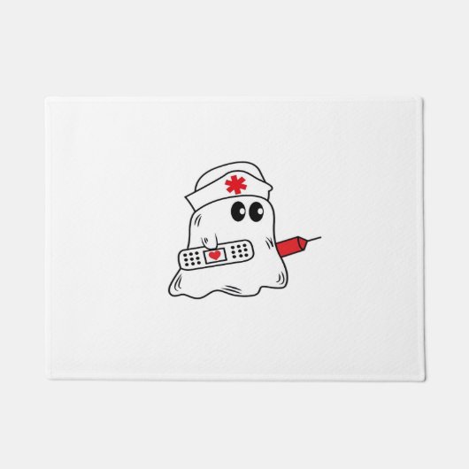 Boo Boo Crew Nurse Halloween Ghost Funny Oversifie Fußmatte (Vorderseite)