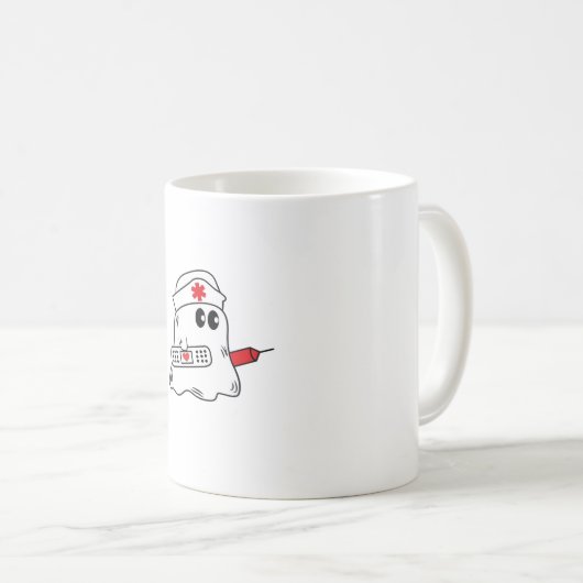 Boo Boo Crew Nurse Halloween Ghost Funny Oversifie Kaffeetasse (VorderseiteRechts)