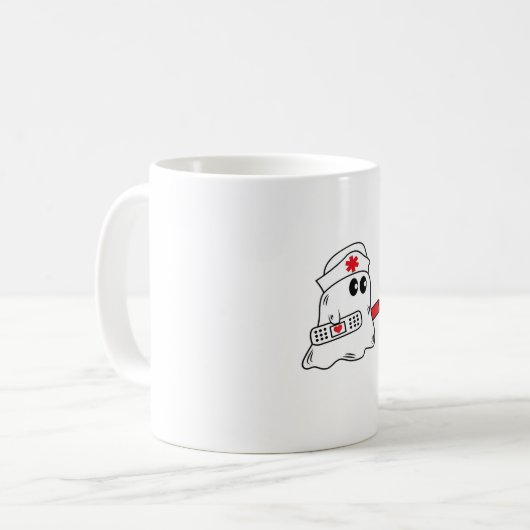 Boo Boo Crew Nurse Halloween Ghost Funny Oversifie Kaffeetasse (Vorderseite Links)