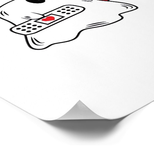 Boo Boo Crew Nurse Halloween Ghost Funny Oversifie Poster (Ecke)