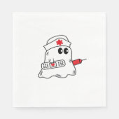 Boo Boo Crew Nurse Halloween Ghost Funny Oversifie Serviette (Vorderseite)