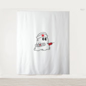 Boo Boo Crew Nurse Halloween Ghost Funny Oversifie Wandteppich (Vorderseite)
