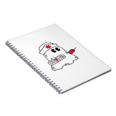 Boo Boo Crew Nurse Halloween Ghost Funny Oversized Notizblock (Rechte Seite)