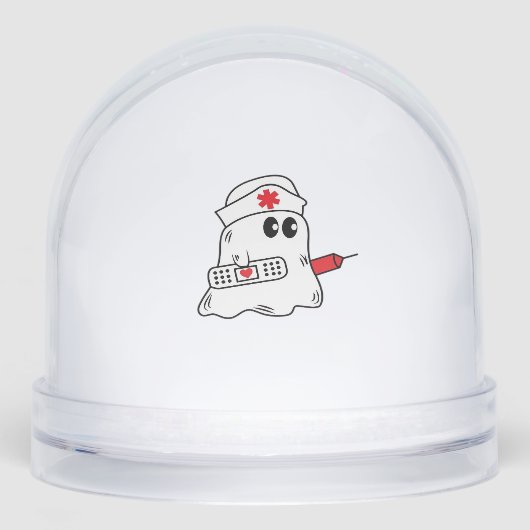 Boo Boo Crew Nurse Halloween Ghost Funny Oversized Schneekugeln (Vorderseite)