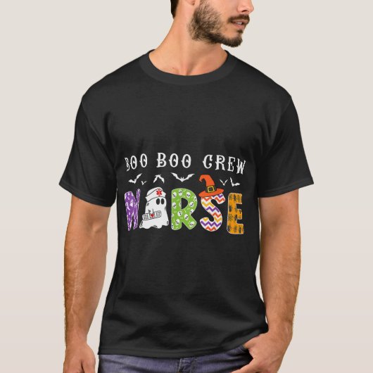 Boo Boo Crew Nurse Halloween Ghost Nurse Pflege T-Shirt (Vorderseite)
