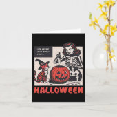 Boo Boo Crew Nurse Halloween Ghost Skelett Kranken Karte (Gelbe Blume)