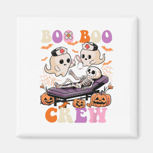Boo Boo Crew Nurse Halloween Ghost Skelett Kranken Magnet