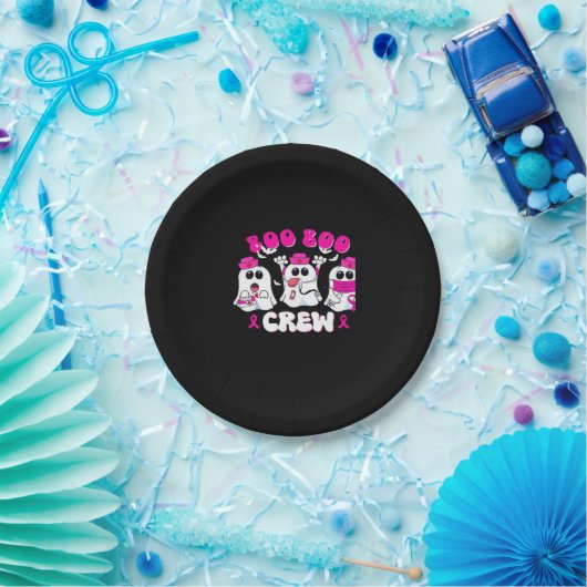 Boo Boo Crew Nurse Halloween Kostüm Ghost Breast Pappteller (Party)