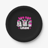 Boo Boo Crew Nurse Halloween Kostüm Ghost Breast Pappteller (Vorderseite)