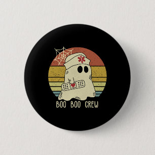 Boo Boo Crew Nurse Halloween Krankenschwester für  Button