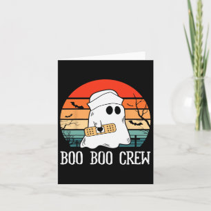 Boo Boo Crew Nurse Halloween Krankenschwester für  Karte