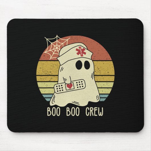 Boo Boo Crew Nurse Halloween Krankenschwester für Mousepad (Vorne)