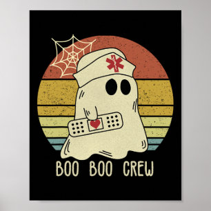 Boo Boo Crew Nurse Halloween Krankenschwester für  Poster