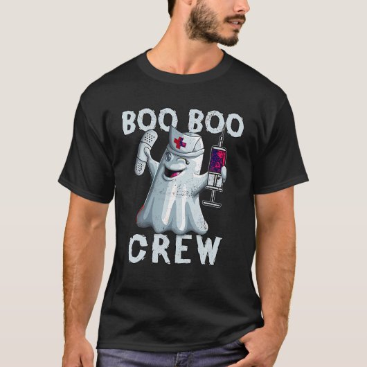 Boo Boo Crew Nurse Halloween Krankenschwester für T-Shirt (Vorderseite)