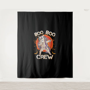 Boo Boo Crew Nurse Mummy Unicorn Halloween Custome Wandteppich