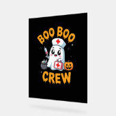 Boo Boo Crew Nurse Niedlich Ghost Halloween Pflege Acrylschild (Winkel)