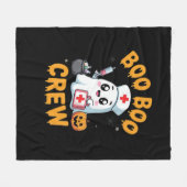 Boo Boo Crew Nurse Niedlich Ghost Halloween Pflege Fleecedecke (Vorderseite (Horizontal))