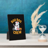 Boo Boo Crew Nurse Niedlich Ghost Halloween Pflege Fotoplatte (Seite)
