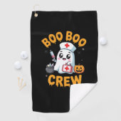 Boo Boo Crew Nurse Niedlich Ghost Halloween Pflege Golfhandtuch (Insitu)