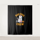 Boo Boo Crew Nurse Niedlich Ghost Halloween Pflege Wandteppich (Vorderseite)
