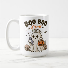 Boo Boo Crew Nurse Personalisiert Halloween Kaffeetasse