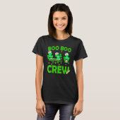 Boo Boo Crew Nurse St Patrick S Day Kleeblatt Face T-Shirt (Vorne ganz)