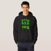 Boo Boo Crew Nurse St Patrick's Day Kleeblatt Face Hoodie (Vorne ganz)