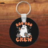 Boo Boo Crew Nurse Women Niedlich Ghost Halloween  Schlüsselanhänger (Vorderseite)
