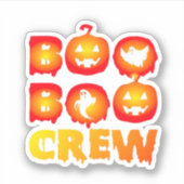 Boo Boo Crew Oversifizierter T - Shirt Aufkleber (Vorderseite)