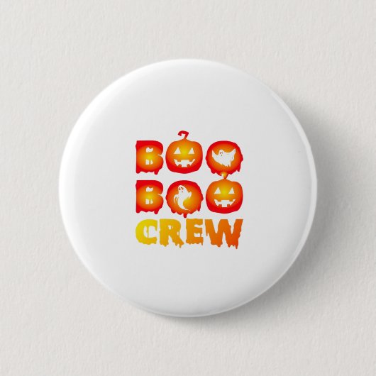 Boo Boo Crew Oversifizierter T - Shirt Button (Vorderseite)