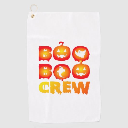 Boo Boo Crew Oversifizierter T - Shirt Golfhandtuch (Vorderseite)