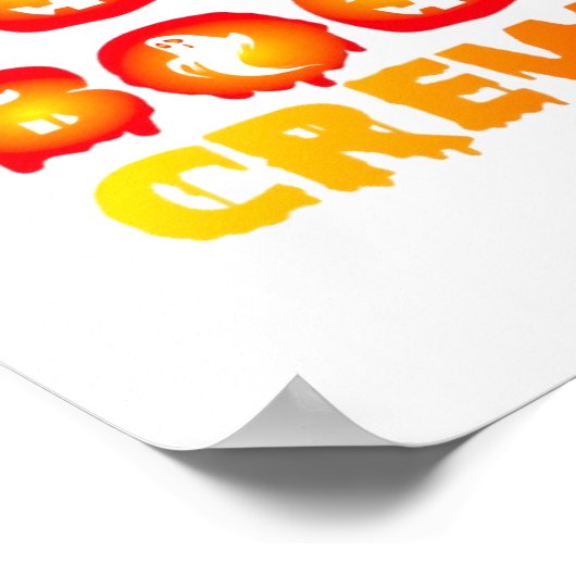 Boo Boo Crew Oversifizierter T - Shirt Poster (Ecke)