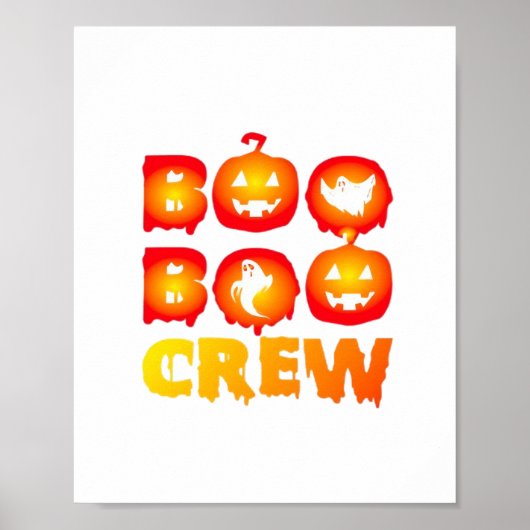Boo Boo Crew Oversifizierter T - Shirt Poster (Vorne)