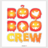 Boo Boo Crew Oversized T-Shirt Aufkleber (Blatt)