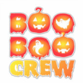 Boo Boo Crew Oversized T-Shirt Aufkleber (Vorderseite)