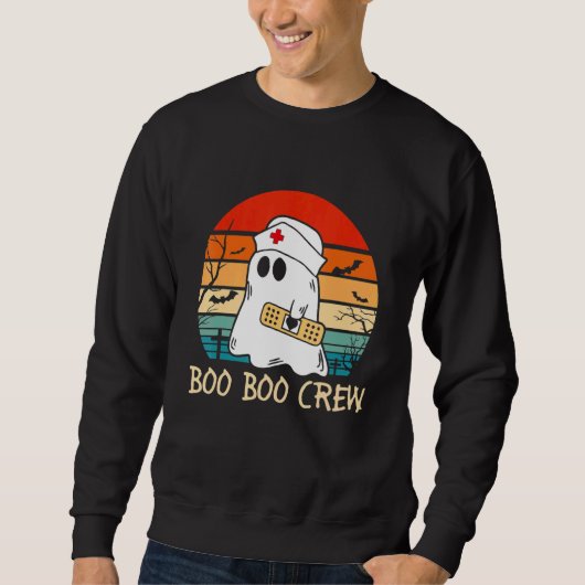Boo Boo Crew quote Nurse cool Halloween Nurse Cost Sweatshirt (Vorderseite)