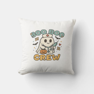 Boo Boo Crew-Shirt � Lustiges Gespenst Halloween-K Kissen