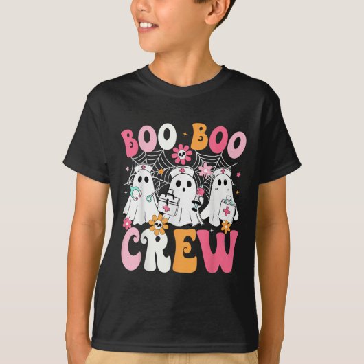 Boo Boo Crew Soky Nurse Ghost Nursing Halloween Nu T-Shirt (Vorderseite)